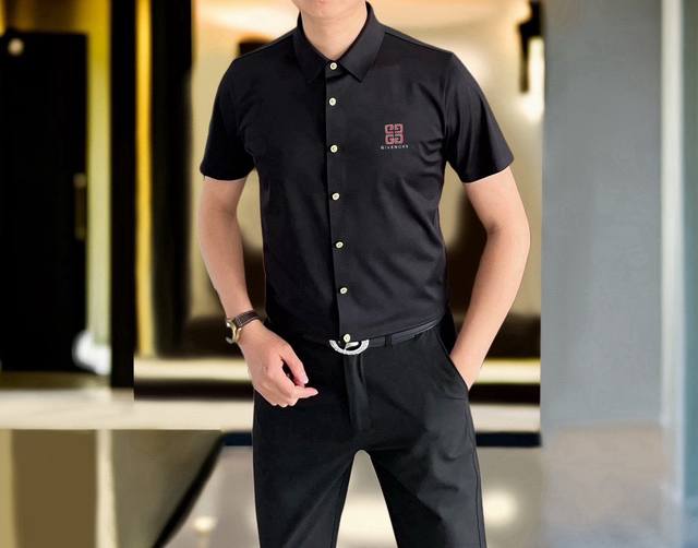 G*Venchy Givenchy's 2025 Spring/Summer men's casual short-sleeved shirt, availab