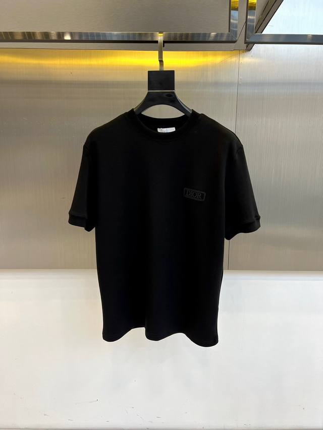 Dio Dior, 25S new autumn and winter air layer mid-sleeve T-shirt. Made of 240g L