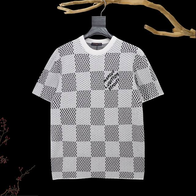 Louis Vuitton Louis Vuitton front design and jacquard knitting craft round neck