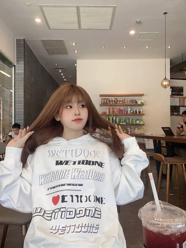 d90 We11Done official website autumn and winter new love foam three-dimensional