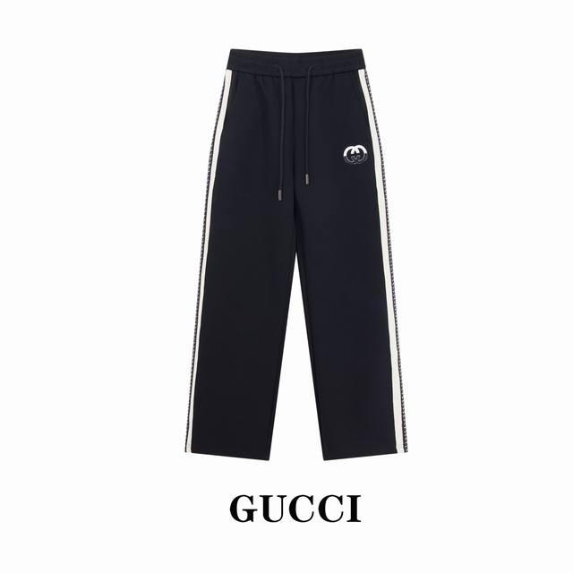 Guui Gucci 2025 Fall/Winter New Casual Pants Classic Towel Embroidery Logo Posit