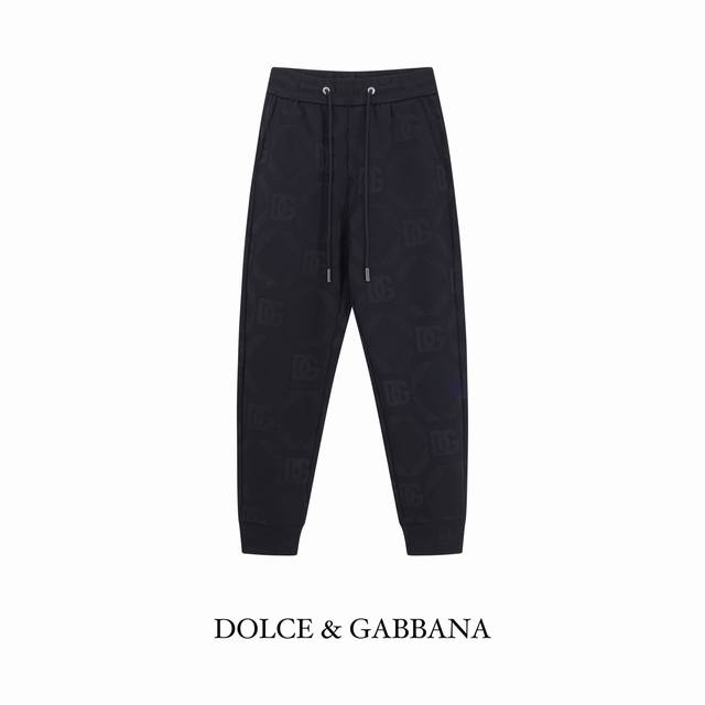 Dg Dolce & Gabbana's new Autumn/Winter 2025 casual pants. Heavy-duty all-over ja