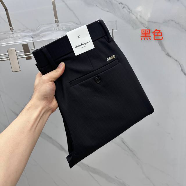 Salvatore Ferragamo's new 2025 Early Fall casual pants, available now on the of