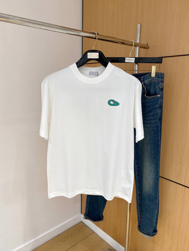 Ss Dior's latest pure cotton fabric! Stylish and simple short-sleeve shirt with