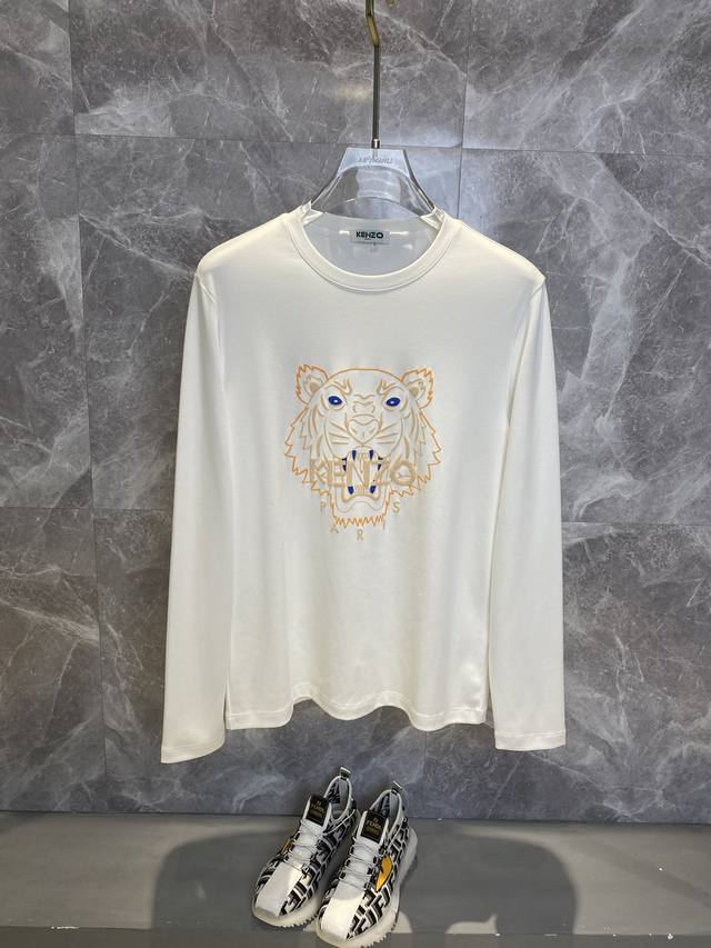 Kenzo Takada's latest 2025 spring men's long-sleeved T-shirt collection, featur