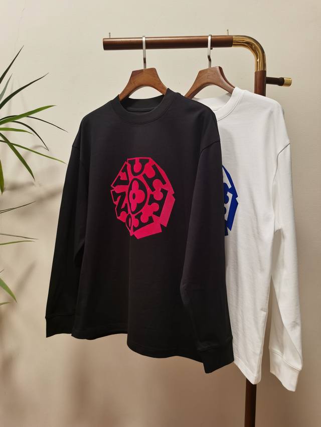 2025 new Lv Louis Vuitton exclusive new men's round neck long-sleeved T-shirt ma