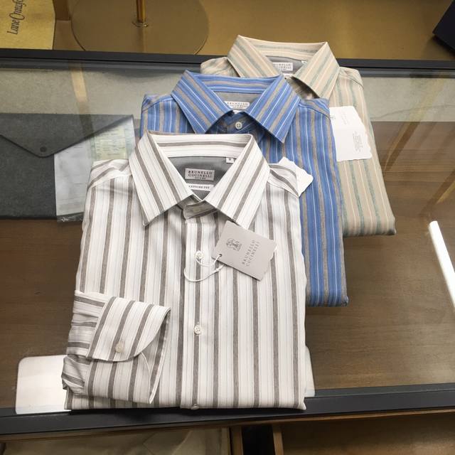 New shirts: Bc , the new Autumn/Winter 25 Bc vertical striped shirt, a high-en