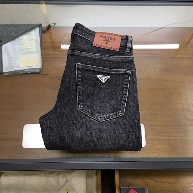 New arrival denim prad... 2025Ss autumn/winter new men's denim trousers. Made w