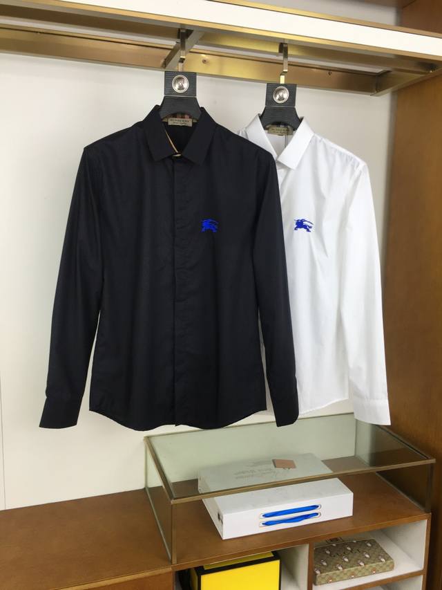 New Shirts Burber..Y 25Ss new high-count, high-density shirt, a stylish and sop