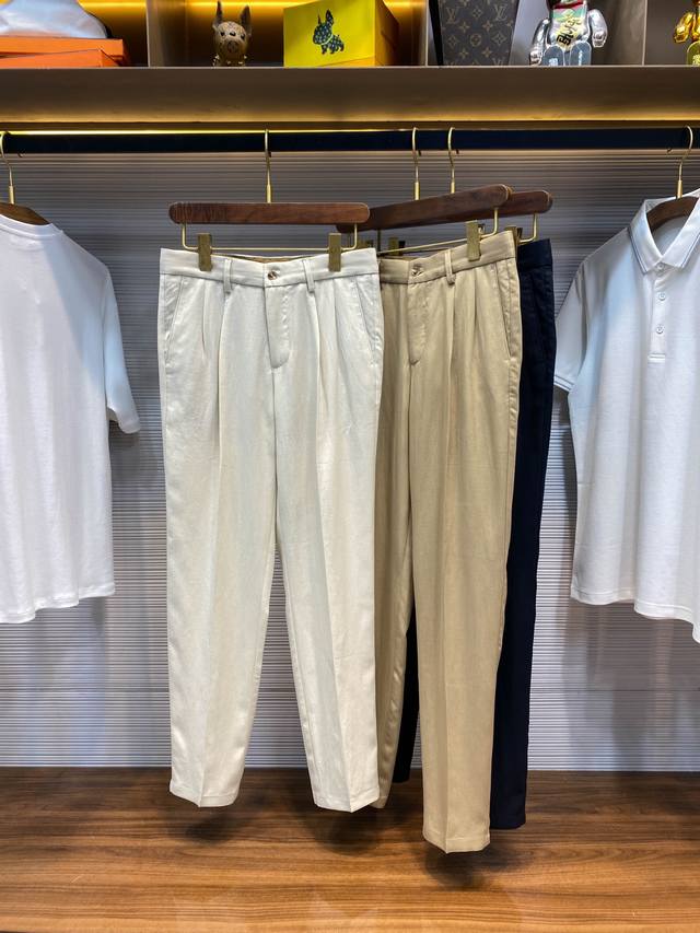 Lss's new spring/summer Lyocell cotton blend straight-leg casual pants. These st