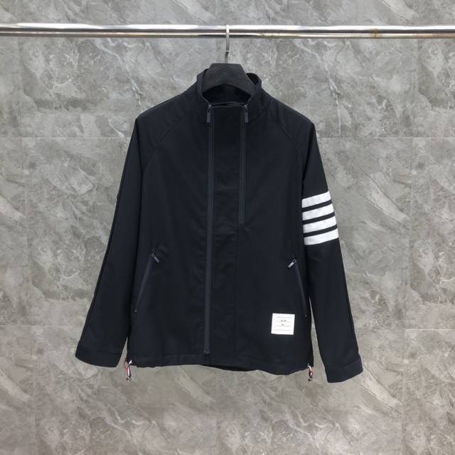 Heavy Industry Double Zipper Four-Bar Casual Jacket Color: Gray, Navy Size: 1-4
