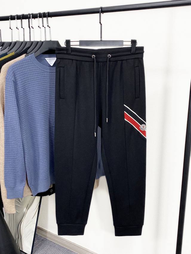 New arrival: Moc's new cotton drawstring sweatpants, men's felt 3D silicone log