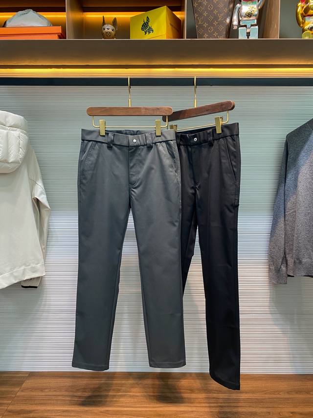 pra25Fw New Fall/Winter High-Density Twill Cotton Straight-Leg Casual Pants for