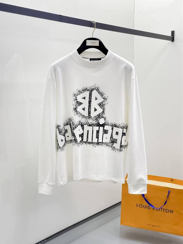 Balenciaga 25Ss autumn new arrivals, new trade order round-neck long-sleeved ba