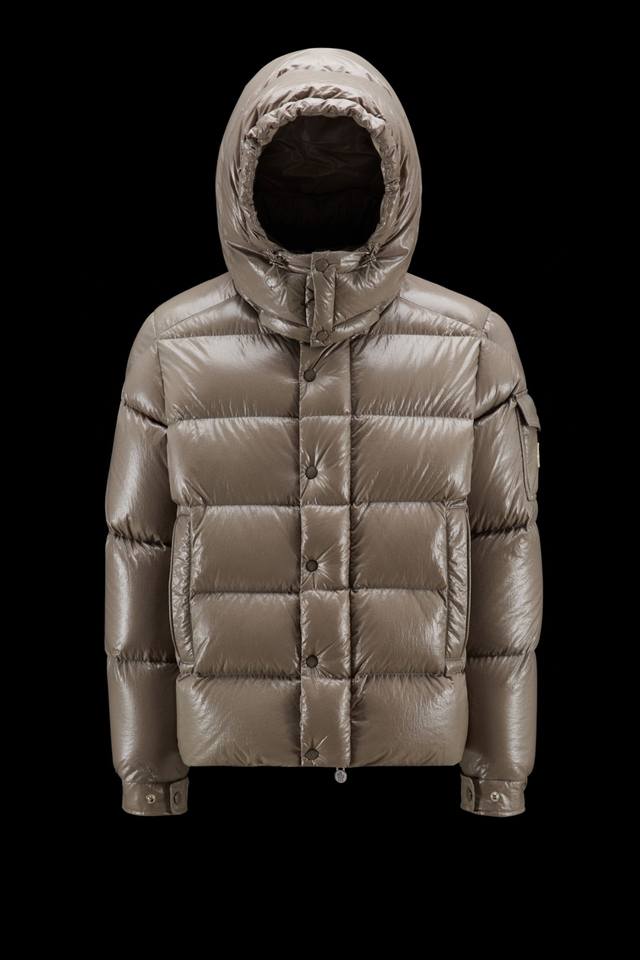 Basalt Gray Moncler Maya 70th Anniversary Short Down Jacket Couple Style Offici