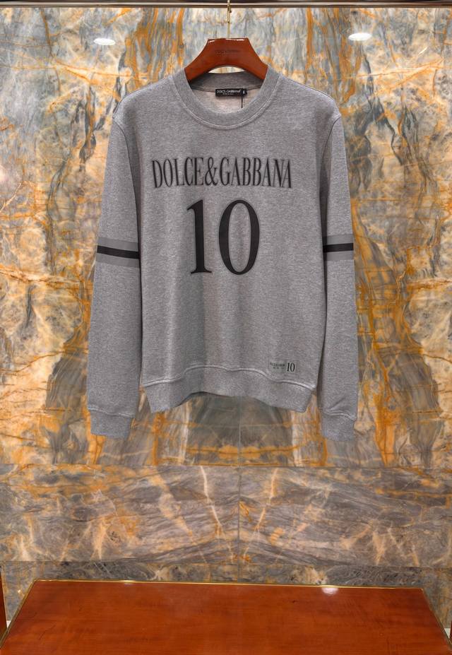 Clothes and pants 2025Aw new round neck sweatshirt Dg perfect craft pure cotton