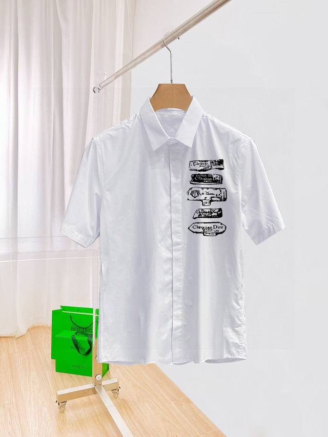 The latest must-have short-sleeved shirt for men from Dior counter, 100% natural