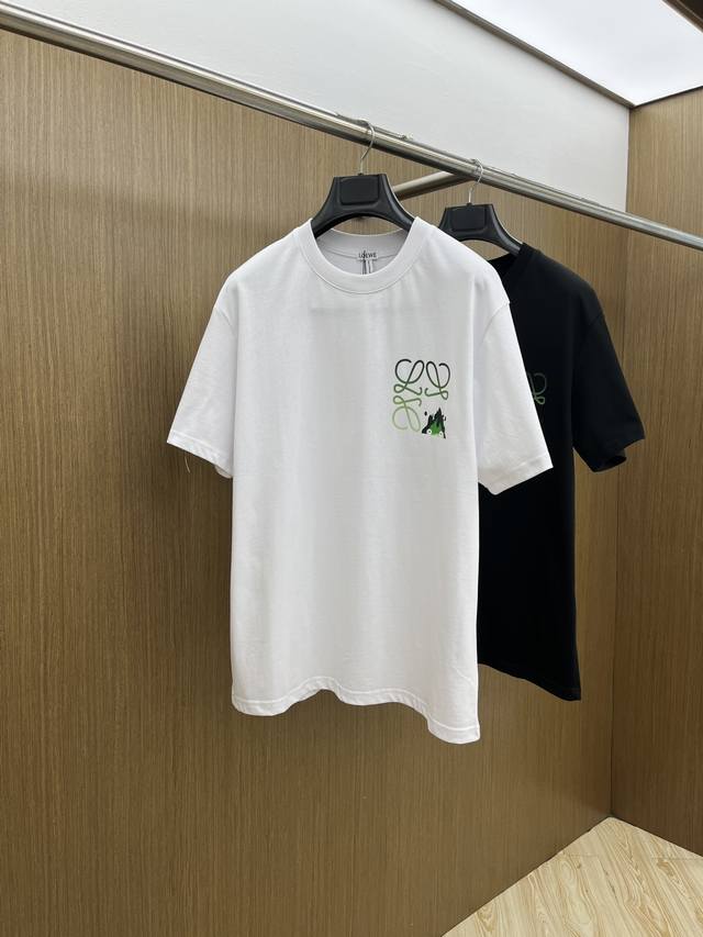 New Loe 2540 Spring/Summer unisex short-sleeved crew neck T-shirt, featuring a