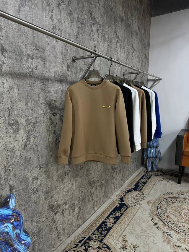 2025 Autumn/Winter New Arrival F Long Sleeve Round Neck Sweatshirt Fashionable a