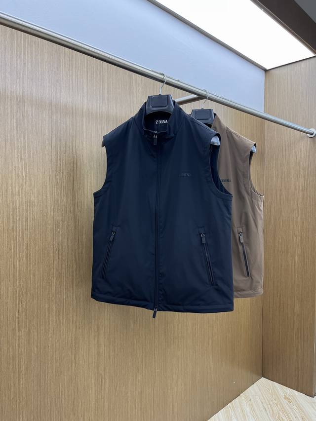 Autumn and winter down jacket Zz Autumn and winter new Zegna stand collar down v