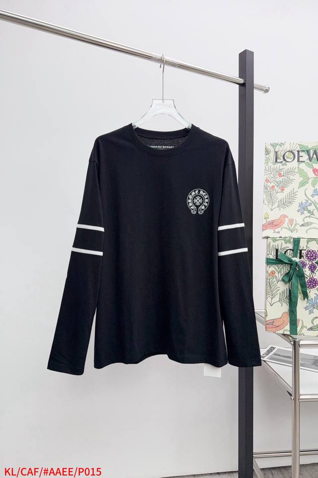 Kl -Ch Chrome Hearts 25Fw 33 printed patchwork long sleeves The fabric is made o