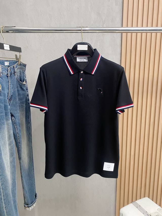 New Arrival Tb 2025Ss Summer New Men's Logo Lapel Polo Shirt! A classic busines