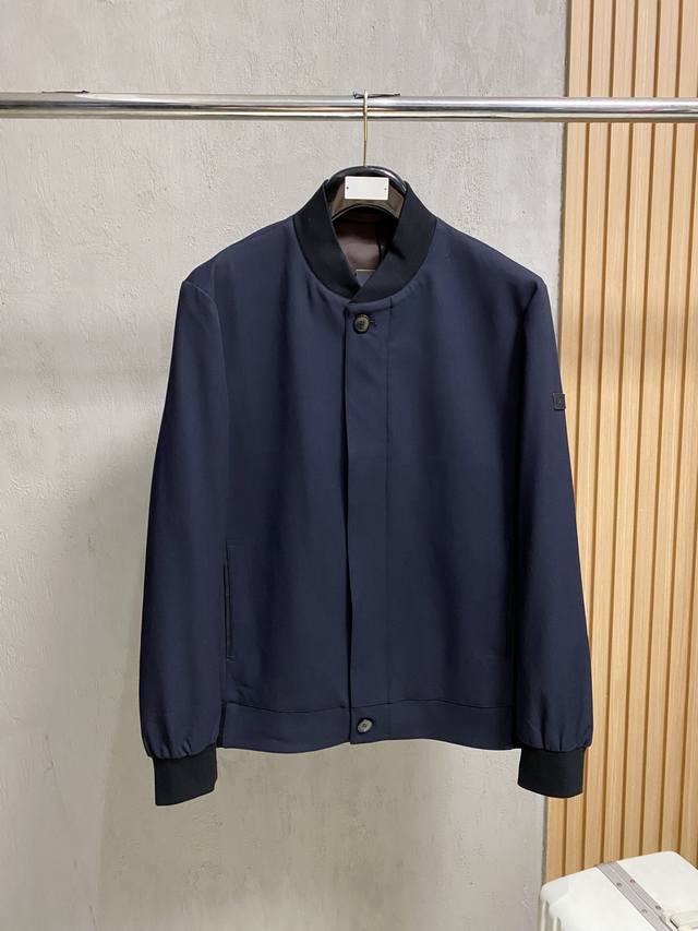 Zegna Autumn/Winter 25 Baseball Collar Jacket . This streamlined jacket is time