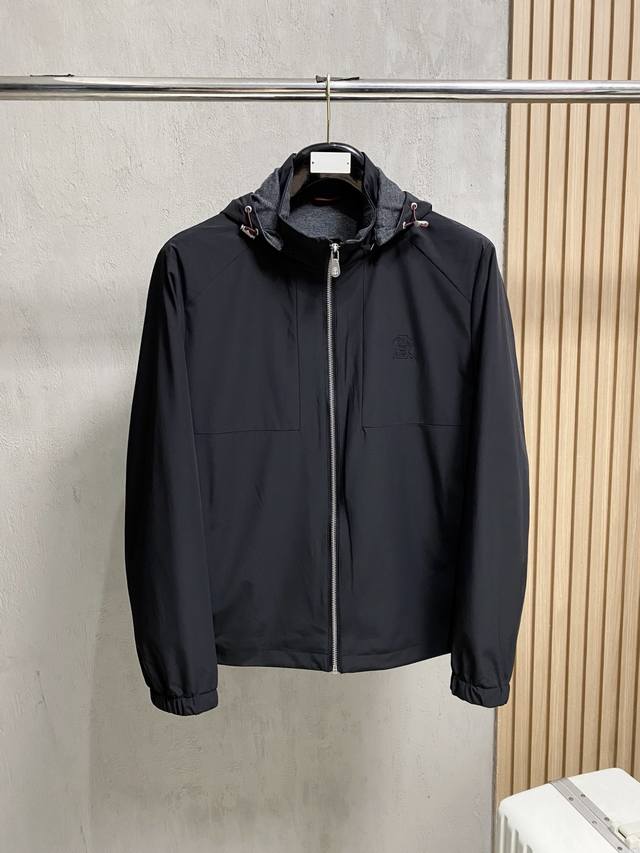 Bc Brunellocucinelli Autumn/Winter 25 Hooded Jacket . This streamlined jacket i