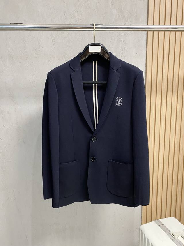 Bc Brunellocucinelli 25Fw new fall men's business casual knitted wool blazer. Fr