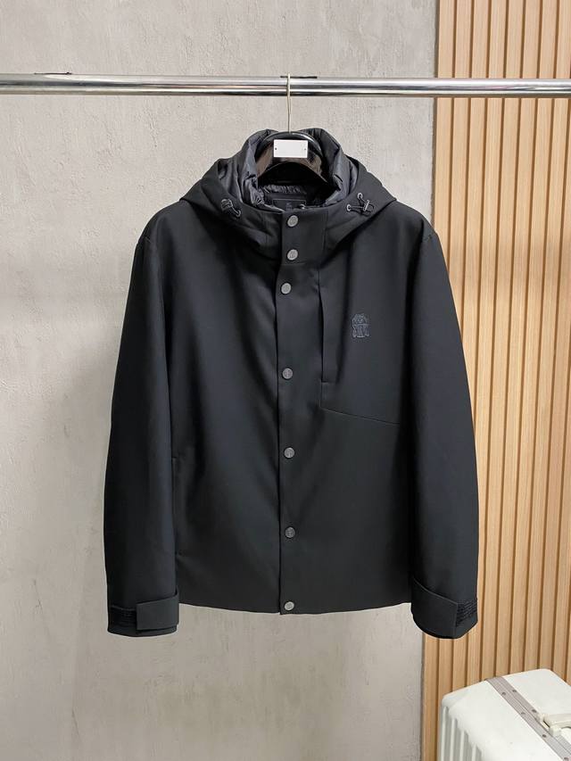 Down Jacket - BC-Brunello Cucinelli 25 Autumn/Winter Fashion Hooded Down Jacket