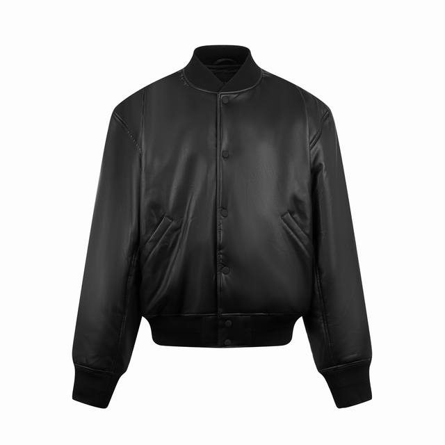 Balenciaga lettered jacket Customized polyester sheepskin with natural texture,
