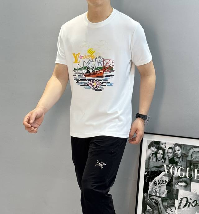 Donkey Brand *25S Modal T-shirt. This new product features intricate graphics d