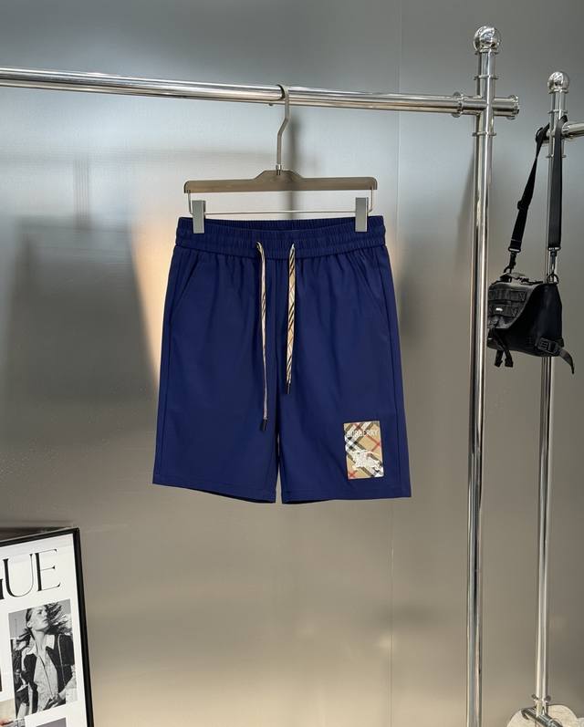 Bbr* Burberry 25S men's casual summer shorts perfect with any suit! Embroidered