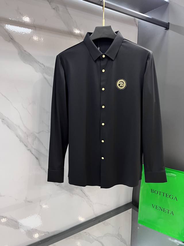 Stephen's new 2025 Autumn lapel long-sleeved shirt, custom-made with premium, co
