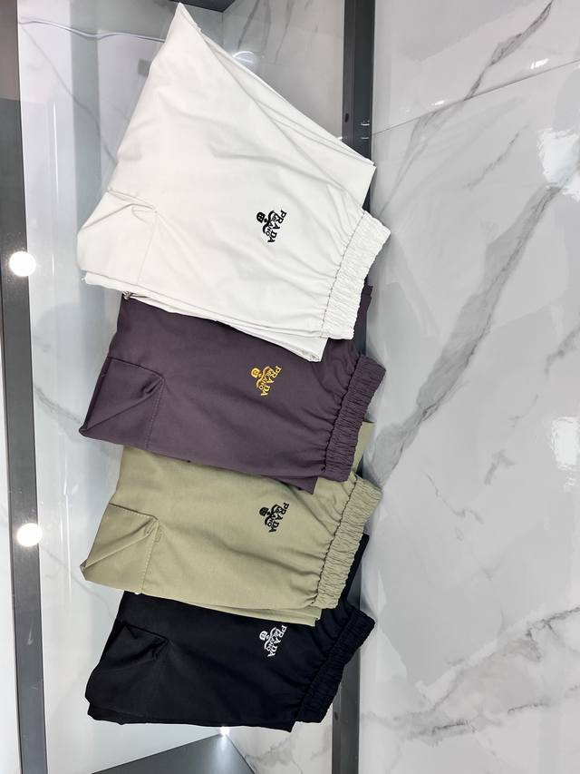 Prada's new spring/summer 2025 collection features sporty pockets. The fabric is