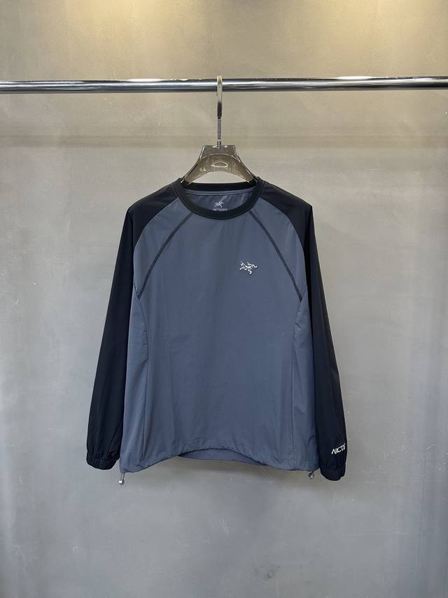 Home autumn and winter new round neck technology fabric long sleeve T-shirt Colo