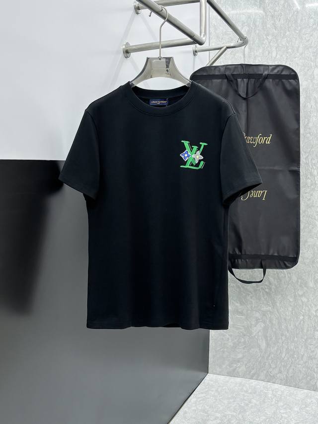 Lv 2025 Spring/Summer new release, the latest short-sleeved crew neck T-shirt. H
