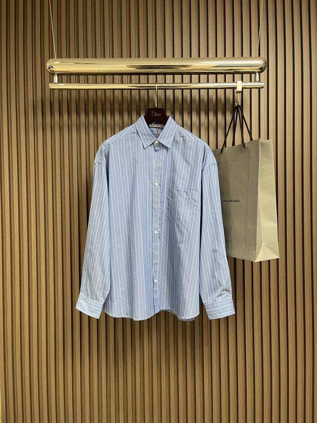 Acne Studios 1996 logo-stripe shirt, custom-made in three colors, featuring soft
