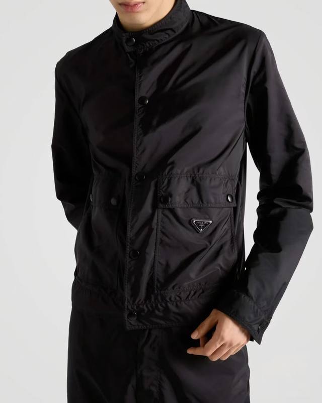 prada recycled nylon jacket Fabric selection: uses the brand's iconic recycled n