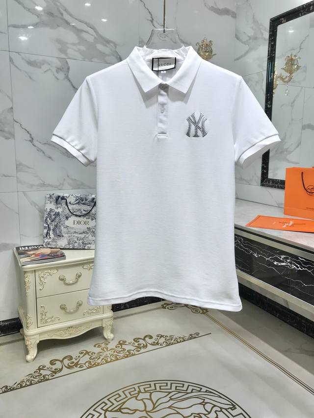 G*Ucci Ny Ad02 Gujia Ss European fashion new short-sleeved polo T-shirt, fashion