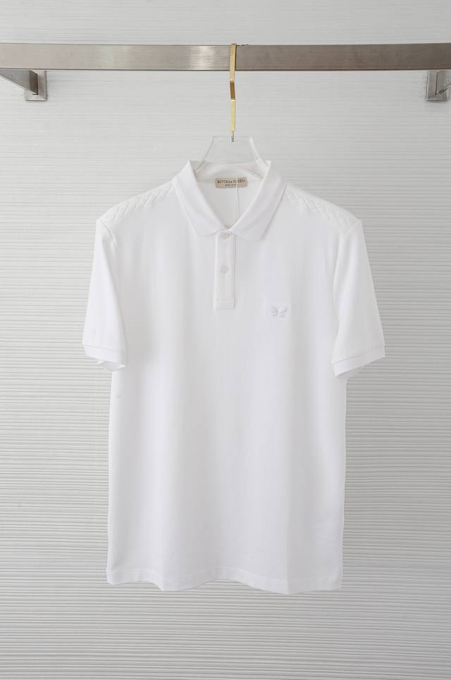 Bv 25Ss New Spring/Summer Mesh Polo Shirt with Liquid Ammonia Treatment. Men's c