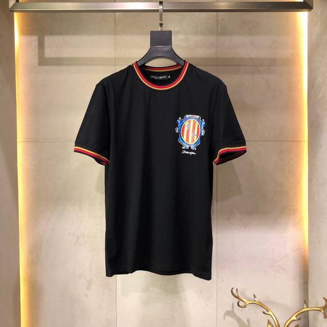 Dolce&Gabban*A, Spring/Summer Badge Collection! Men's all-over printed crewneck