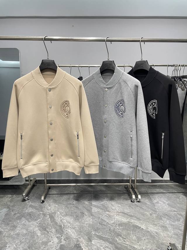 Her25Fw's new autumn/winter baseball collar snap-button cardigan sweatshirt jac