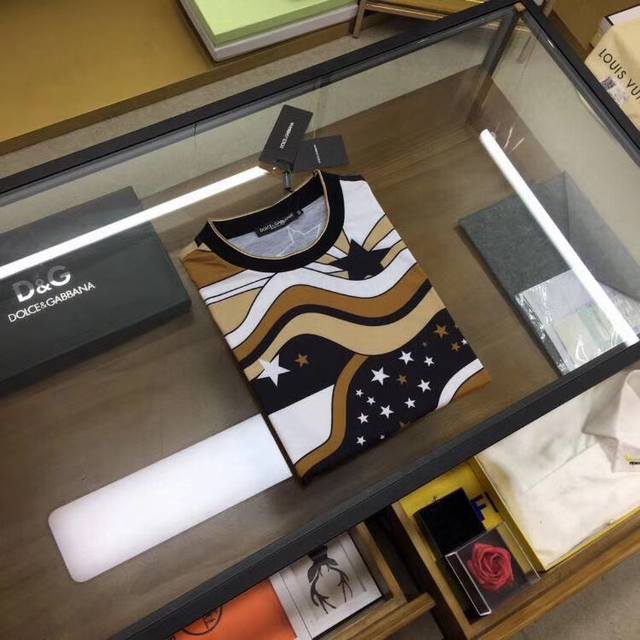 Counter model Dg 20Ss summer new chocolate logo printed short T-shirt 3D high-d
