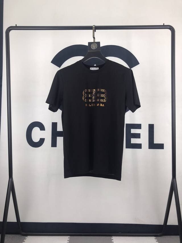 Bal Balenciaga 's new spring/summer crew-neck short-sleeved T-shirt! A great la