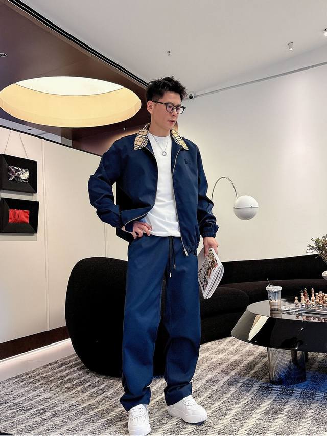 Burberry Bbr* casual suit version 2025 autumn and winter top imported private go