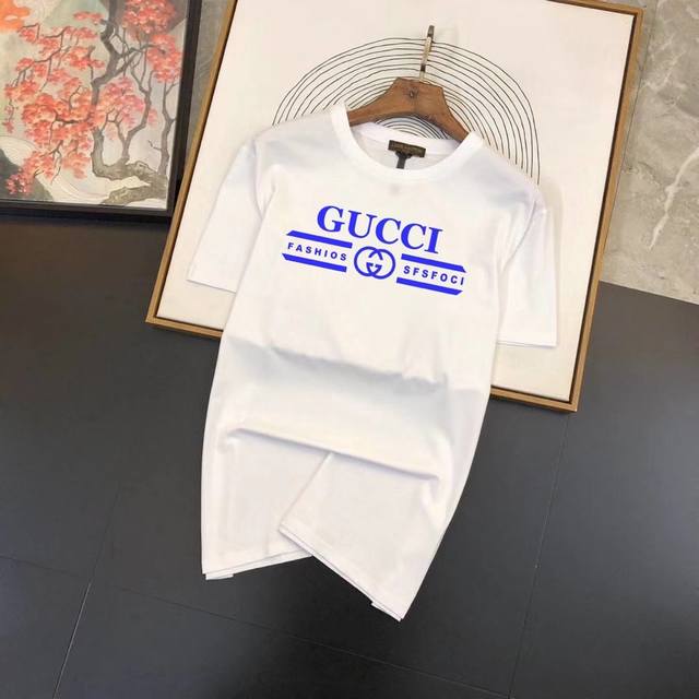 Gucci's latest hit round-neck short-sleeved shirt, available simultaneously on t