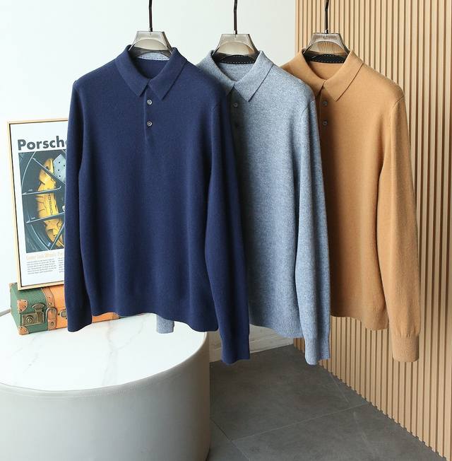 H's new 2025 Fall/Winter sweater! High-quality wool, simple yet sophisticated. L