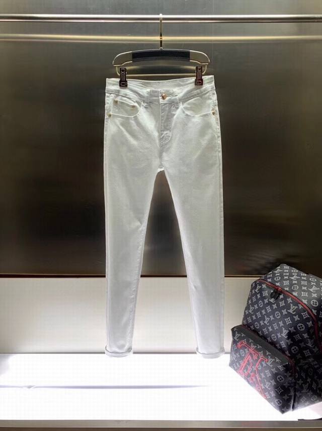 Versace men's new spring/summer ultra-thin Korean-style slim-fit trousers. Made