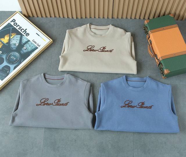 Lp2025 Fall/Winter new round-neck pullover sweatshirt. Made from imported high-c